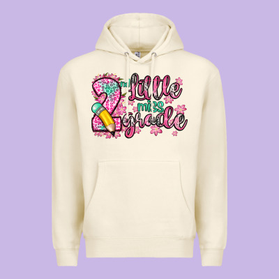 Little Miss 2nd Grade Premium Hoodie Designed By Zillion Design Studio