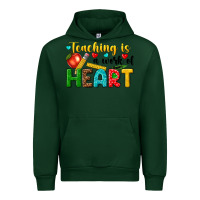 Forest Green teaching is a work of heart tbw Urban Hoodie - texasbilliewilder