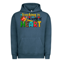 Pigment Midnight Navy teaching is a work of heart tbw Urban Hoodie - texasbilliewilder