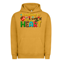 Pigment Peanut Butter teaching is a work of heart tbw Urban Hoodie - texasbilliewilder