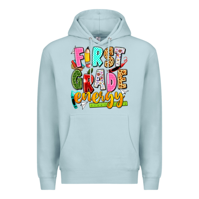 First Grade Energy Premium Hoodie by texasbilliewilder | Teevron