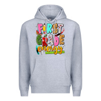 Heather Grey first grade energy Premium Hoodie - texasbilliewilder