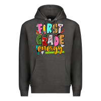Charcoal Heather first grade energy Premium Hoodie - texasbilliewilder