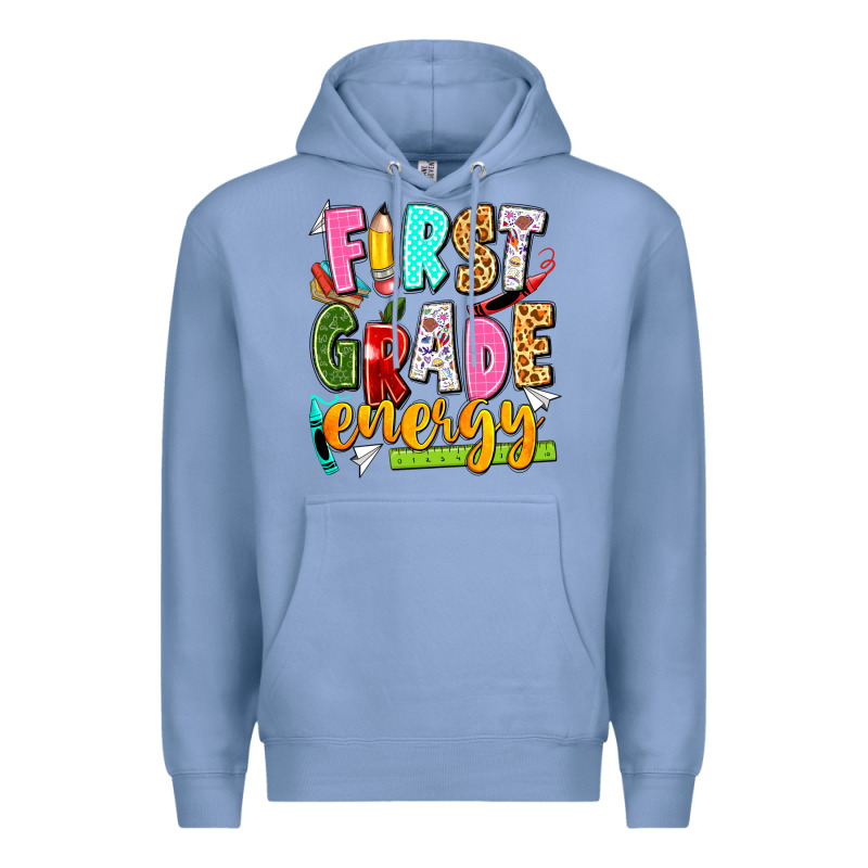 First Grade Energy Premium Hoodie by texasbilliewilder | Teevron