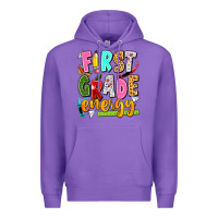 Purple first grade energy Premium Hoodie - texasbilliewilder