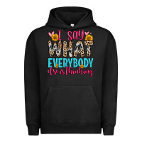 Pigment Black i say what everybody else is thinking Urban Hoodie - Zillion Design Studio
