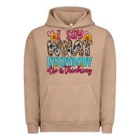 Pigment Burro i say what everybody else is thinking Urban Hoodie - Zillion Design Studio