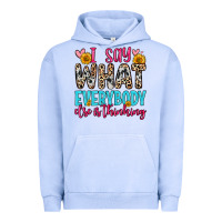 Pigment Grape Ice i say what everybody else is thinking Urban Hoodie - Zillion Design Studio