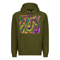 Army Green mardi gras tumbler Premium Hoodie - RanaPortraitStore