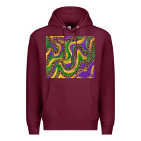 Burgundy mardi gras tumbler Premium Hoodie - RanaPortraitStore