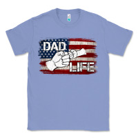 Colony Blue Dad Life with American Flag Classic Tee - Jasminsmagicworld