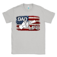 Moon Dust Dad Life with American Flag Classic Tee - Jasminsmagicworld