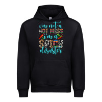 Black i m not a hot mess i m a spicy disaster Urban Hoodie - Zillion Design Studio