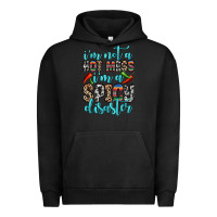 Pigment Black i m not a hot mess i m a spicy disaster Urban Hoodie - Zillion Design Studio