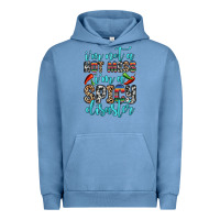 Pigment Pebble Blue i m not a hot mess i m a spicy disaster Urban Hoodie - Zillion Design Studio