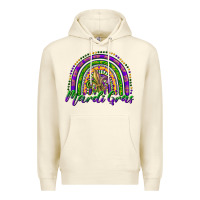 Sandshell mardi gras rainbow and fleur de lis Premium Hoodie - RanaPortraitStore