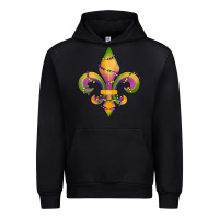 Foreset Green mardi gras fleur de lis Urban Hoodie - RanaPortraitStore