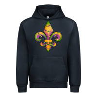 Navy mardi gras fleur de lis Urban Hoodie - RanaPortraitStore