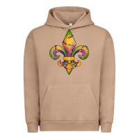 Pigment Burro mardi gras fleur de lis Urban Hoodie - RanaPortraitStore