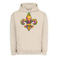 Pigment French Oak mardi gras fleur de lis Urban Hoodie - RanaPortraitStore