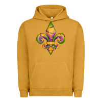 Pigment Peanut Butter mardi gras fleur de lis Urban Hoodie - RanaPortraitStore