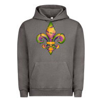 Pigment Tornado mardi gras fleur de lis Urban Hoodie - RanaPortraitStore