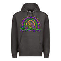 Smoke mardi gras rainbow and fleur de lis Premium Hoodie - RanaPortraitStore
