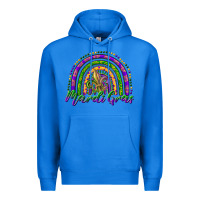 True Royal mardi gras rainbow and fleur de lis Premium Hoodie - RanaPortraitStore