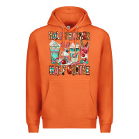 Carrot half teacher half coffee Premium Hoodie - texasbilliewilder
