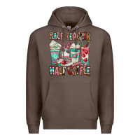 Coffee half teacher half coffee Premium Hoodie - texasbilliewilder
