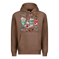 Chestnut half teacher half coffee Premium Hoodie - texasbilliewilder