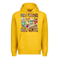 Lemon half teacher half coffee Premium Hoodie - texasbilliewilder