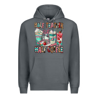 Rock half teacher half coffee Premium Hoodie - texasbilliewilder