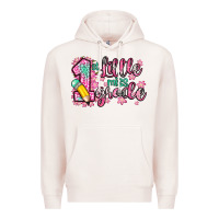 Pale Pink little miss 1st grade Premium Hoodie - Zillion Design Studio