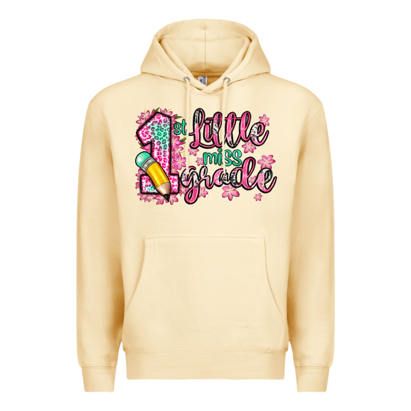 Little Miss 1st Grade Premium Hoodie by Zillion Design Studio | Teevron