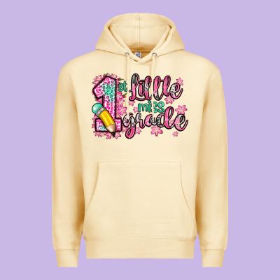 Little Miss 1st Grade Premium Hoodie Designed By Zillion Design Studio