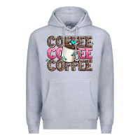 Heather Grey coffee coffee coffee Premium Hoodie - AdoDesignShop