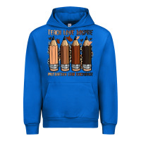 Cobalt teach love inspire motivation lead encourage Urban Hoodie - Zillion Design Studio