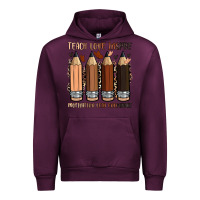 Mauve Wine teach love inspire motivation lead encourage Urban Hoodie - Zillion Design Studio
