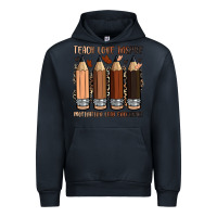 Navy teach love inspire motivation lead encourage Urban Hoodie - Zillion Design Studio