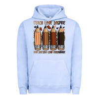Pigment Grape Ice teach love inspire motivation lead encourage Urban Hoodie - Zillion Design Studio