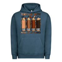 Pigment Midnight Navy teach love inspire motivation lead encourage Urban Hoodie - Zillion Design Studio