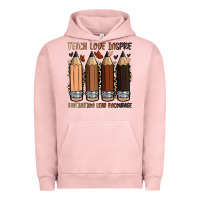 Pigment Salmon teach love inspire motivation lead encourage Urban Hoodie - Zillion Design Studio