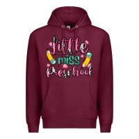 Burgundy little miss preschool Premium Hoodie - Zillion Design Studio
