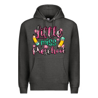 Charcoal Heather little miss preschool Premium Hoodie - Zillion Design Studio