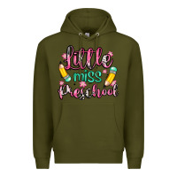 Army Green little miss preschool Premium Hoodie - Zillion Design Studio