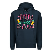 Navy little miss preschool Premium Hoodie - Zillion Design Studio