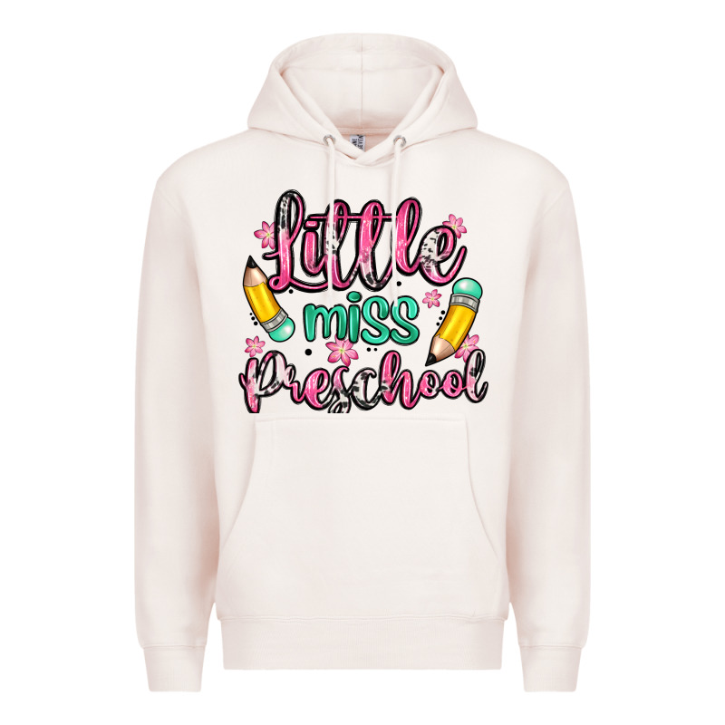 Little Miss Preschool Premium Hoodie by Zillion Design Studio | Teevron