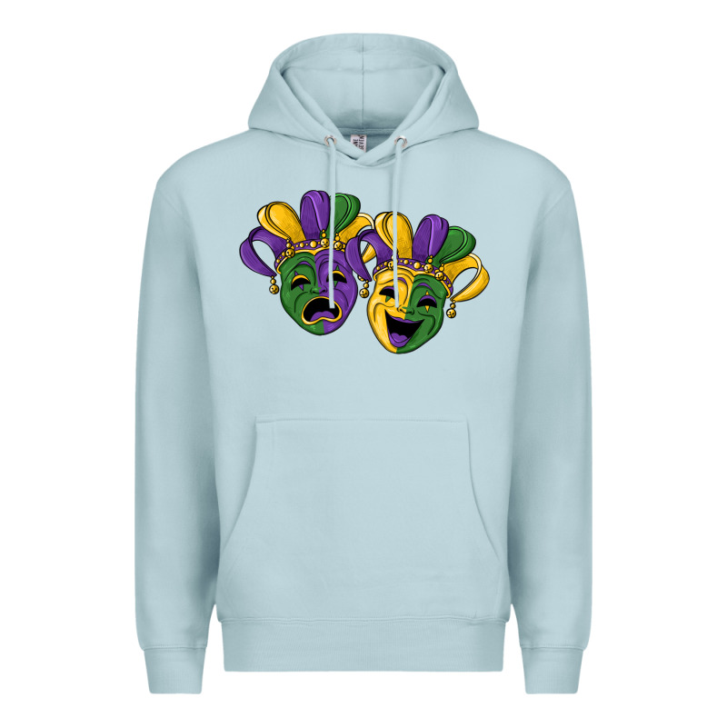 Mardi Gras Mask Premium Hoodie by RanaPortraitStore | Teevron