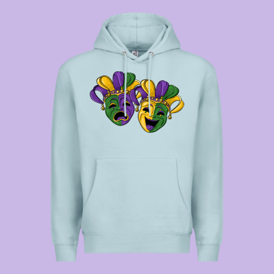 Mardi Gras Mask Premium Hoodie Designed By Ranaportraitstore
